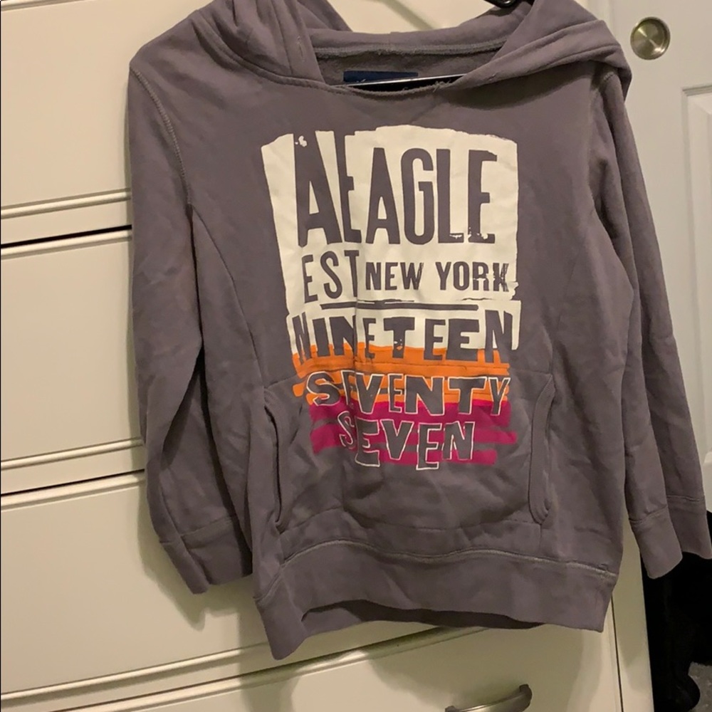 American eagle quarter sleeve sweatshirt